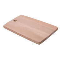 Tábua Retangular Cut & Taste em Madeira Eucalipto com Furo 28x19 cm
