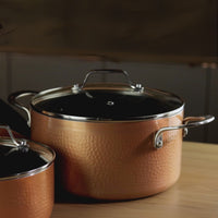 Jogo de Panelas Antiaderente Pro-Flon Premium 4 Peças Copper com Indução Cobre