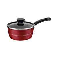 Panela Sicília em Alumínio com Revestimento Interno e Externo em Antiaderente Starflon Excellent Vermelho 18 cm 1,9 L