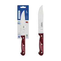 Faca para Cozinha Polywood com Lâmina em Aço Inox e Cabo de Madeira Tratada Vermelho 6
