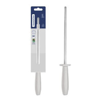Chaira Premium com Haste em Aço Carbono Revestida com Cromo-Duro e Cabo de Polipropileno Branco 8