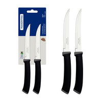 Conjunto de Facas para Churrasco Felice com Lâminas em Aço Inox e Cabos de Polipropileno Preto 02 Peças