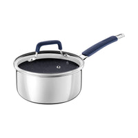 Panela Romagna em Aço Inox e Alumínio com Revestimento Interno Cerâmico Black Stone 18 cm 2,25 L