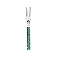 Garfo de Mesa Casa Natal com Lâmina de Aço Inox e Cabo de Polipropileno Verde