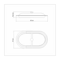 Travessa Ciclo com Divisórias e Tampa de Vidro 45 cm