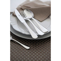 Faqueiro Classic em Aço Inox com Facas de Mesa Forjadas Acabamento Brilho e Estojo de Madeira 130 Peças