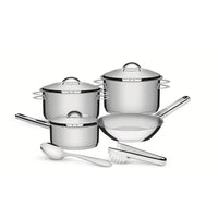 Jogo de Panelas em Aço Inox com Fundo Triplo 6 Peças
