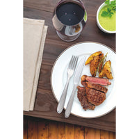 Faqueiro Laguna em Aço Inox com Facas de Churrasco Acabamento em Brilho com Detalhes no Cabo 91 Peças
