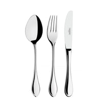 Faqueiro Italy em Aço Inox com Facas de Mesa Forjadas Acabamento Alto Brilho sem Estojo 130 Peças
