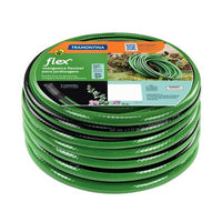 Mangueira Flex para Jardim Verde com Faixa Preta em PVC 4 Camadas 30 m