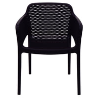 Cadeira Summa Gabriela Eco em Polipropileno Oceano +Clean Preto