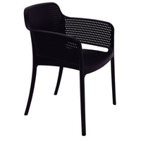 Cadeira Summa Gabriela Eco em Polipropileno Oceano +Clean Preto