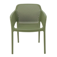 Cadeira Summa Gabriela Eco em Polipropileno Oceano +Clean Verde Oliva