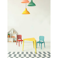 Mesa Infantil Sofia em Polipropileno Amarelo