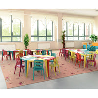 Mesa Infantil Sofia em Polipropileno Amarelo