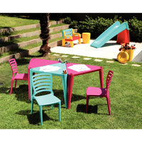 Mesa Infantil Sofia em Polipropileno Rosa
