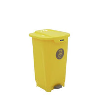 Lixeira T-Force Coleta Seletiva em Polipropileno Amarelo 50 L