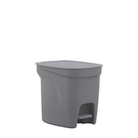 Lixeira Compact 7L em Polipropileno Cinza com Haste em Aço Galvanizado
