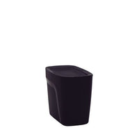 Lixeira Compact em Polipropileno Preto com Tampa Basculante 6,5 L