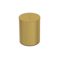 Lixeira Útil em Aço Inox Acetinado com revestimento especial a base de verniz Gold Matte 5 L