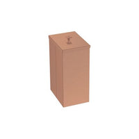 Lixeira Luz Slim em Aço Inox com Acabamento Acetinado e Revestimento Rose Matte 5,5 L