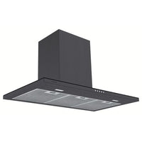 Coifa Slim Wall 90 em Aço Inox com Acabamento Black Steel 220 V