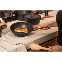 Jogo de Panelas Antiaderente Ceramic Life 6 Peças Sirius com Indução Preto
