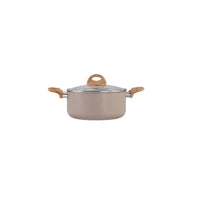 Jogo de Panelas com Indução Antiaderente Ceramic Life Smart Plus 7 Peças - areia