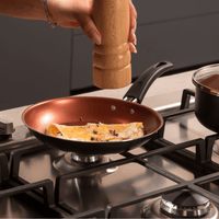 Jogo de Panelas Topázio Antiaderente Pro-Flon 5 Peças Cinza Range