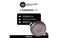 Jogo de Panelas Antiaderente Ceramic Life 6 Peças Smart Plus Preto