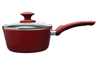 Jogo de Panelas Antiaderente Ceramic Life 4 Peças Berry Vermelho Carmin