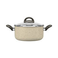 Jogo de Panelas Antiaderente Ceramic Life 5 Peças Suprema Vanilla
