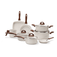 Jogo De Panelas Ceramic Life 8 Peças Vanilla