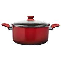 Jogo de Panelas Antiaderente Ceramic Life 5 Peças Easy Vermelho