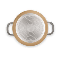 Jogo de Panelas Antiaderente Ceramic Life 4 Peças Coast com Indução Champanhe