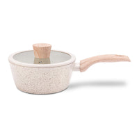 Jogo de Panelas Antiaderente Ceramic Life 6 Peças Sirius com Indução Vanilla
