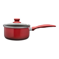Jogo de Panelas Antiaderente Ceramic Life 7 Peças Easy Vermelho