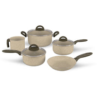 Jogo de Panelas Antiaderente Ceramic Life 5 Peças Suprema Vanilla