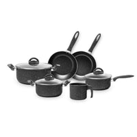 Jogo de Panelas Antiaderente Ceramic Life 6 Peças Suprema Preta