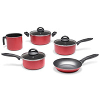 Jogo de Panelas Antiaderente Pro-Flon 5 Peças Chilli Vermelho Cereja