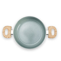 Jogo de Panelas Antiaderente Ceramic Life 6 Peças Botanika com Indução Verde