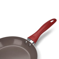 Jogo de Panelas Antiaderente Ceramic Life 7 Peças Easy Vermelho