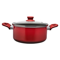 Jogo de Panelas Antiaderente Ceramic Life 5 Peças Easy Vermelho