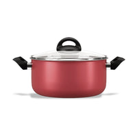 Jogo de Panelas Antiaderente Pro-Flon 7 Peças Chilli Vermelho Cereja