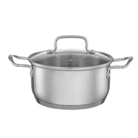 Jogo de Panelas Aço Inoxidável Fundo Triplo 4 Peças Jasmin com Indução Inox